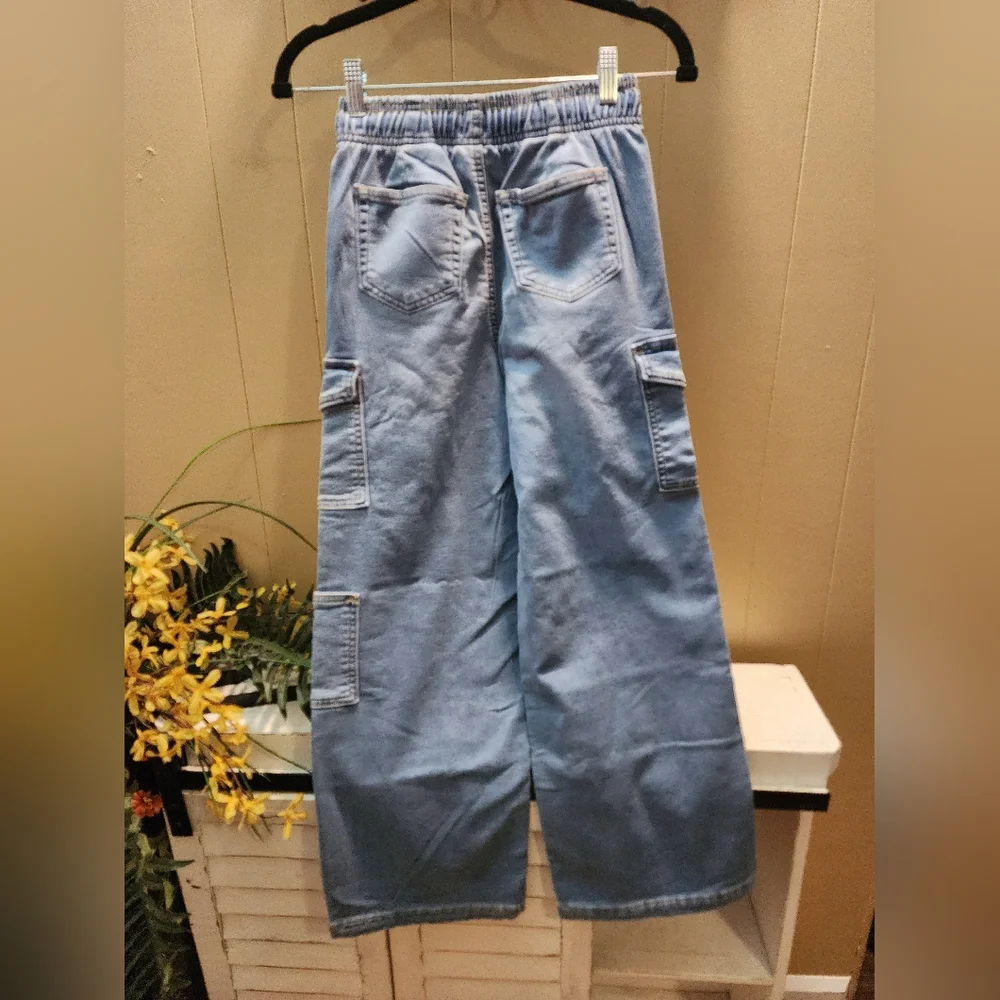 Nwt Kids Gap Light Blue Cargo Pants
